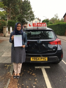 Congratulations to Nazia passing her driving test with L-Team driving school for the first time!! #passed#driving#learner🏆 #manchester#drivinglessons #help #learning #cars Call us now to get booked in on 0333 240 6430

PASSED JUNE 2018 🏆...
