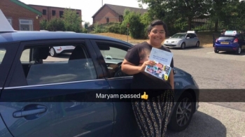 Congratulations to Maryam passing her driving test with L-Team driving school for the first time!! #passed#driving#learner🏆 #manchester#drivinglessons #help #learning #cars Call us now to get booked in on 0333 240 6430<br />
<br />
PASSED JULY 2018 🏆