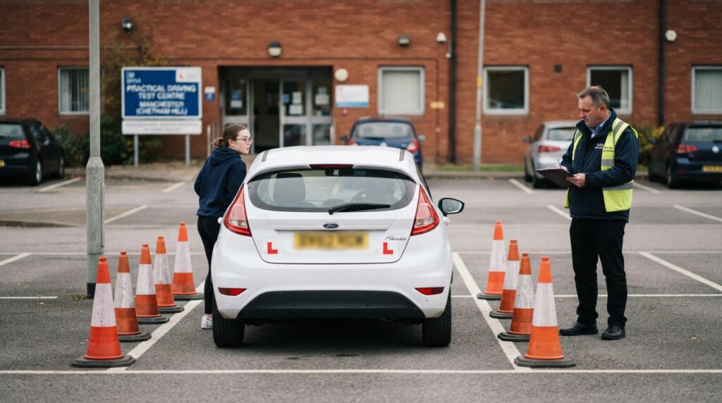 Learner driver with instructor